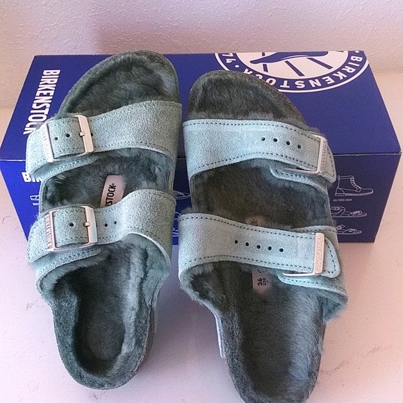 Birkenstock Arizona Beryl Shearling ladies 36/5 39/8 - Picture 8 of 9